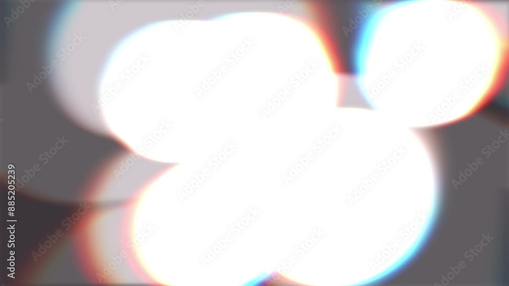 Poster Light, bokeh and mockup in space with particles, dots and white lighting in studio. Glowing circles, space and neon shine on black background for spotlight, texture and reflection or movement