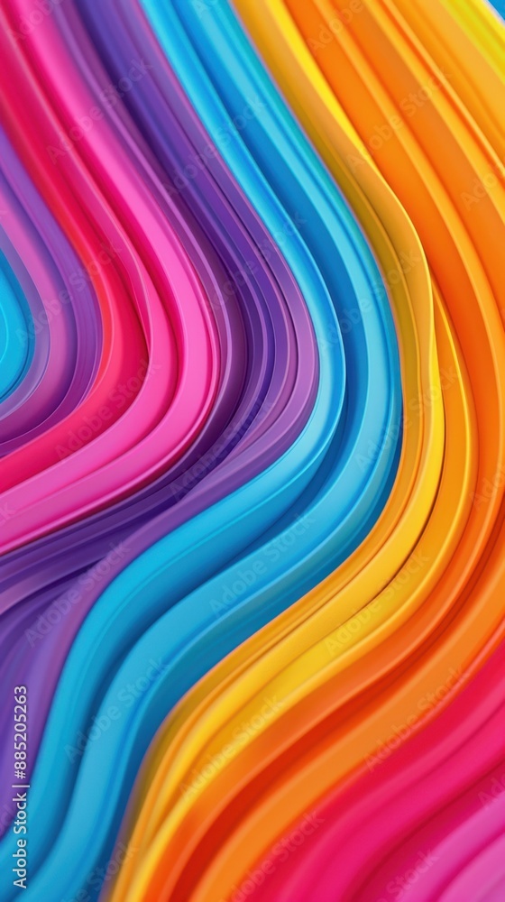 Poster creative fluid designs with bright hues, abstract patterns, dynamic motion have copy space for text,