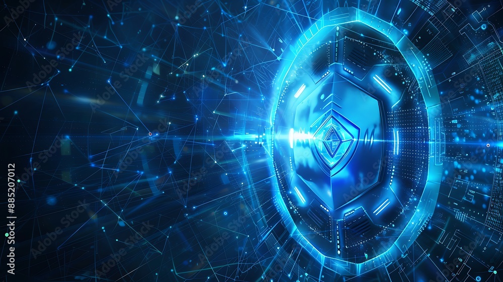 Poster cybersecurity is a critical component of modern technology. ai generated