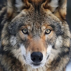 Obraz premium closeup portrait of a wolf