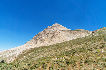 The scenic view of Kızlar Sivrisi 3070m. mountain at Elmalı