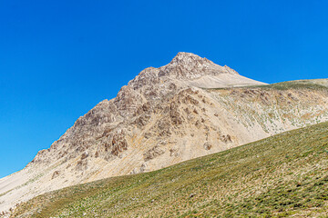 The scenic view of Kızlar Sivrisi 3070m. mountain at Elmalı