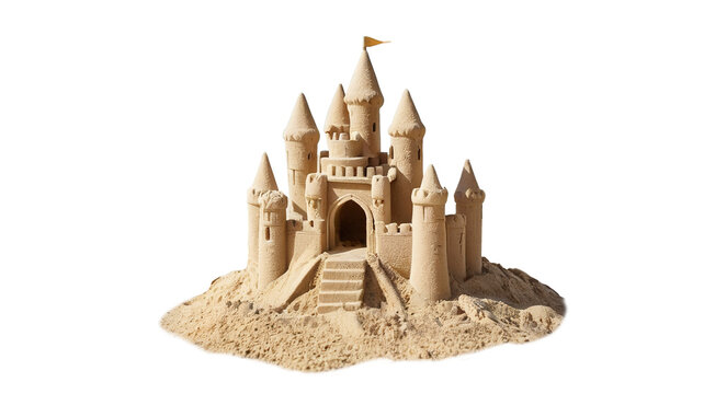 recommend clip art: sand castle isolated on transparent background