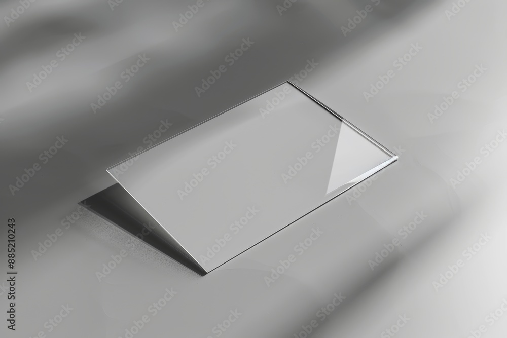 Poster the background can be changed / white paper isolated on gray for a portrait mockup