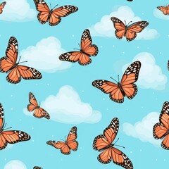 Butterfly backgrounds animal sky.