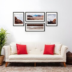 contemporary living room with sofa