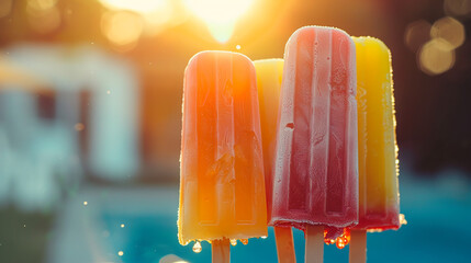 Popsicles melting in the heat
