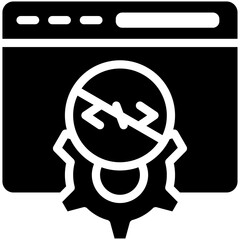 No Code vector icon illustration of No Code iconset.