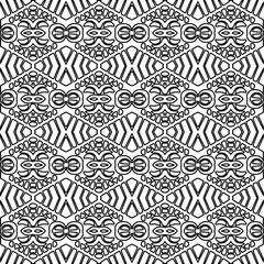 Repeat patterns.Abstract shapes from lines. Vector graphics for design, prints, decoration, cover, textile, digital wallpaper, web background, wrapping paper, clothing, fabric, packaging, cards.