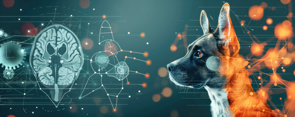 Abstract background of pet medical research. Healthcare concept.