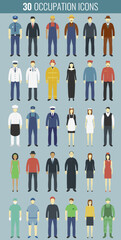 Profession People set. People avatar icons. Vector illustrations
