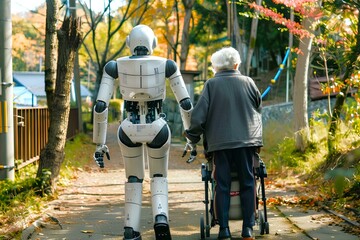 高齢者の日常生活をサポートする介護用AIロボット