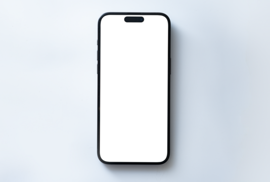 Mockup smart phone new generation and advertisement screen Transparent and Clipping Path