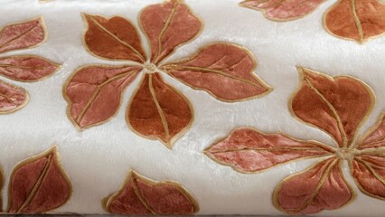  some very old wallpaper with a silver and white design,