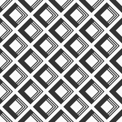 Abstract seamless rhombuses vector pattern. Modern stylish texture. Repeating geometric tiles. Geometric seamless pattern. Vector monochrome seamless background.