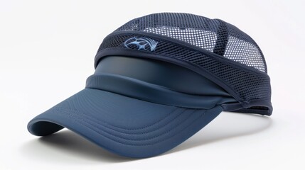 Sports visor with a team logo, ready to shield eyes from the sun during intense training and games on isolate white background