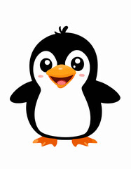 Fototapeta premium Friendly Penguin Smiling at Camera