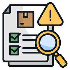 Risk Analysis  Icon Element For Design