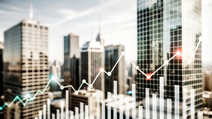 Financial Data Overlay on Urban Buildings
