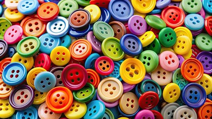 Close up of vibrant, colorful buttons, close up, colorful, buttons, sewing, crafts, accessories, fashion, details, stitches