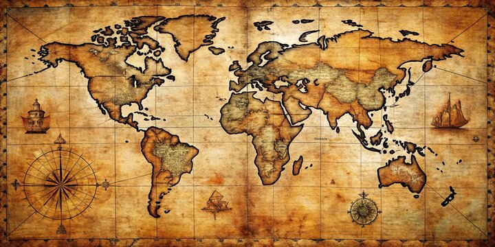 Exploring uncharted territories with ancient maps and a sense of adventure , exploration, uncharted, territories
