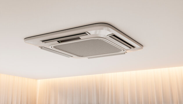 Air conditioner mounted on ceiling