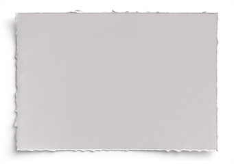 Obraz premium Pale Gray Deckled Edge Landscape A4 Paper 2