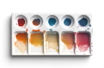 Palette with Colorful Watercolor 1