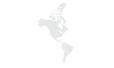 America map illustration,isolated on white background for website layouts,background,education, precise,customizable,Travel worldwide,map silhouette backdrop,earth geography, political,reports.