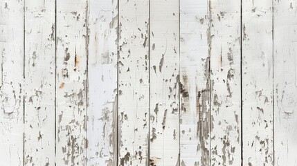 Obraz premium Chipped paint reveals natural wood grain on white wall