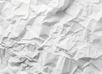 Fototapeta premium White paper crumpled. close-up view