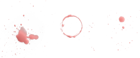 Pink Paint Splashes and Cup Ring 1