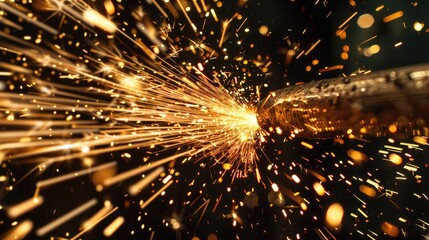 sparks from a steel
