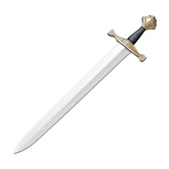 Illustrated knights sword logo