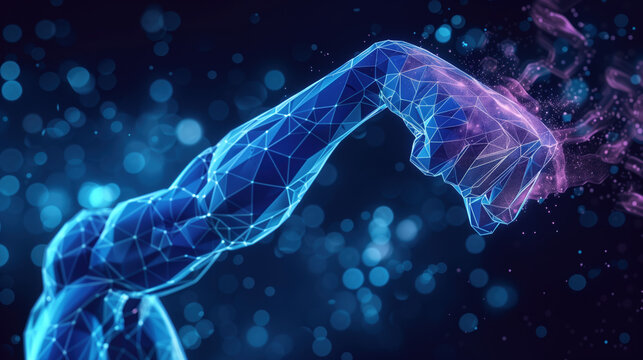 Promoting Lean Muscles with BCAA Supplements, Holographic Display, Fitness Nutrition