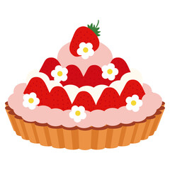 カラフルないちごのタルト