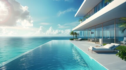 Fototapeta premium Swimming pool in a luxury hotel room image