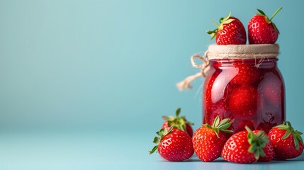 strawberries in a glass