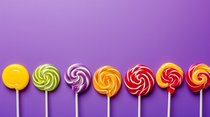 colorful lollipops