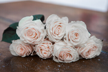 wedding bouquet of roses