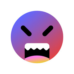 Editable angry, upset face vector icon. Part of a big icon set family. Perfect for web and app interfaces, presentations, infographics, etc