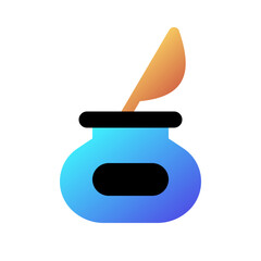 Editable quill, ink pot vector icon. Part of a big icon set family. Perfect for web and app interfaces, presentations, infographics, etc