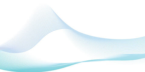 Abstract blue purple gradient flowing wave lines on white background. Modern colorful wavy lines pattern design element. Suit for poster, website, banner, presentation, cover, brochure, flyer, header