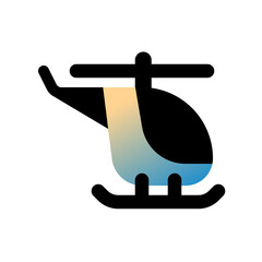 Editable helicopter vector icon. Vehicles, transportation, travel. Part of a big icon set family. Perfect for web and app interfaces, presentations, infographics, etc