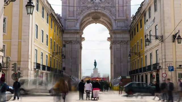 Terreiro do Paco in city of Lisbon, Portugal