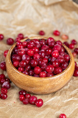 sweet and sour quick-frozen cranberry harvest