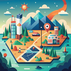 illustration of a city