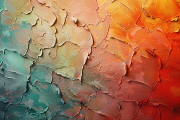 Fototapeta premium Colorful abstract painting with a rough texture