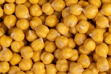 wet chickpeas porridge during cooking