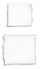 White Deckled Edge Square Paper 3